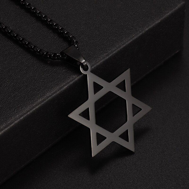 Exquisite Stainless Steel Hexagram Pendant Necklace for Men and Women Simple Daily Party Wearing Jewelry Necklace - Charlie Dolly