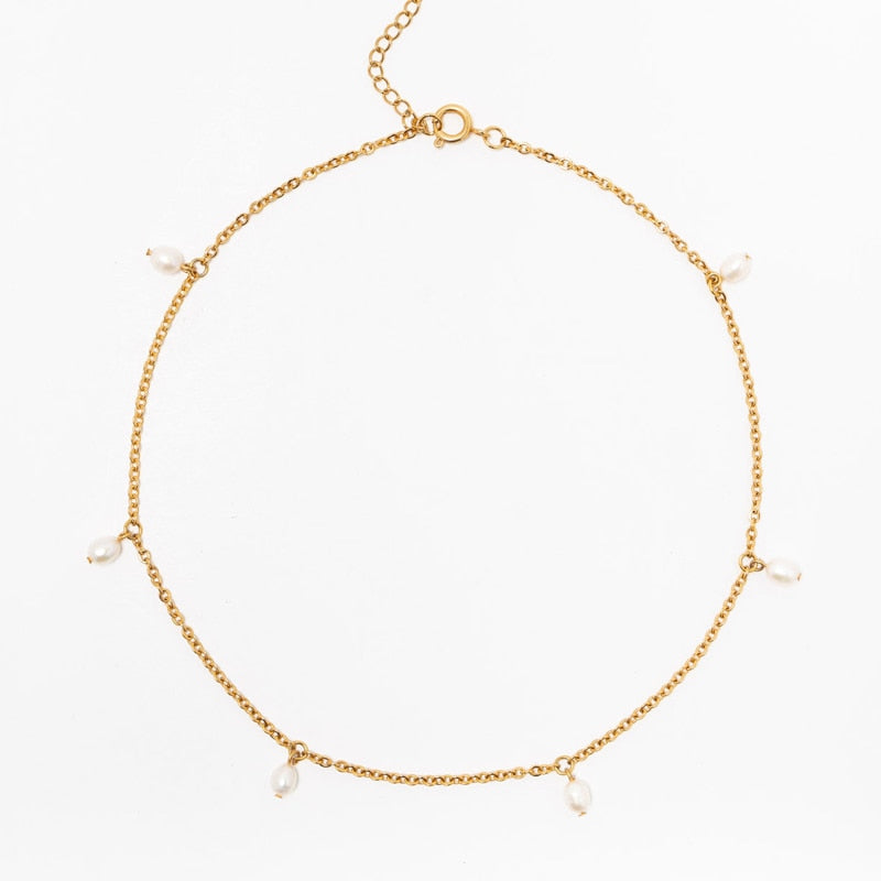 2023 Fashion Classic Stainless Steel Water Drop Chain Necklace Handmade High Quality Choker For Man Women Wild Minimalist Collar - Charlie Dolly