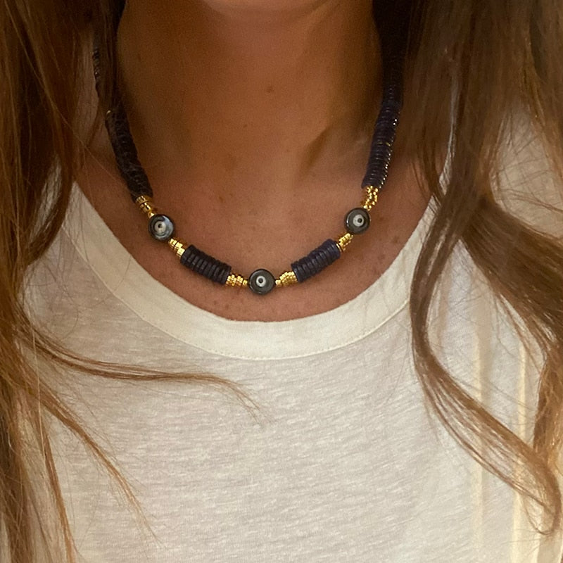 Luxury Mens Jewellery evil eye Pendant Necklace Men Classic Necklace Jewelry Gift Jewelry for Women Collares Para Mujer Quartz - Charlie Dolly