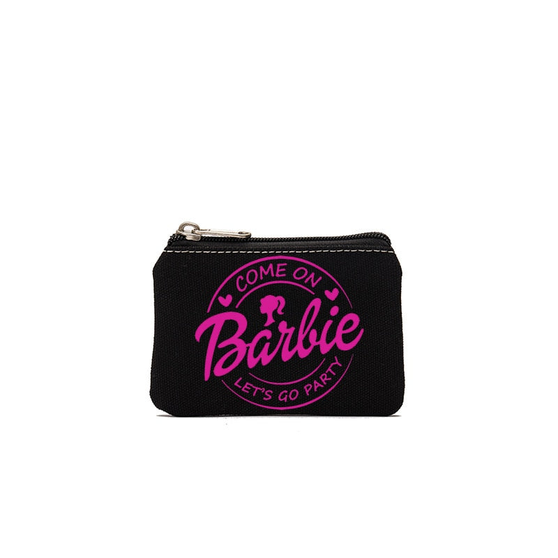 New 30 Styles Kawaii Barbie Coin Purse Anime Children Portable Mini Zipper Canvas Wallet Cartoon Storage Bag Pouch Gifts Toys - Charlie Dolly