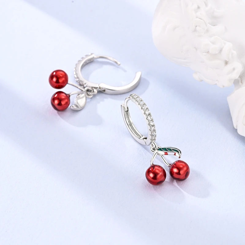 925 Sterling Silver Four Leaf Clover Butterfly Hoop Earrings for Women Boho Luxury Versatile Dangle Drop Party Jewelry
