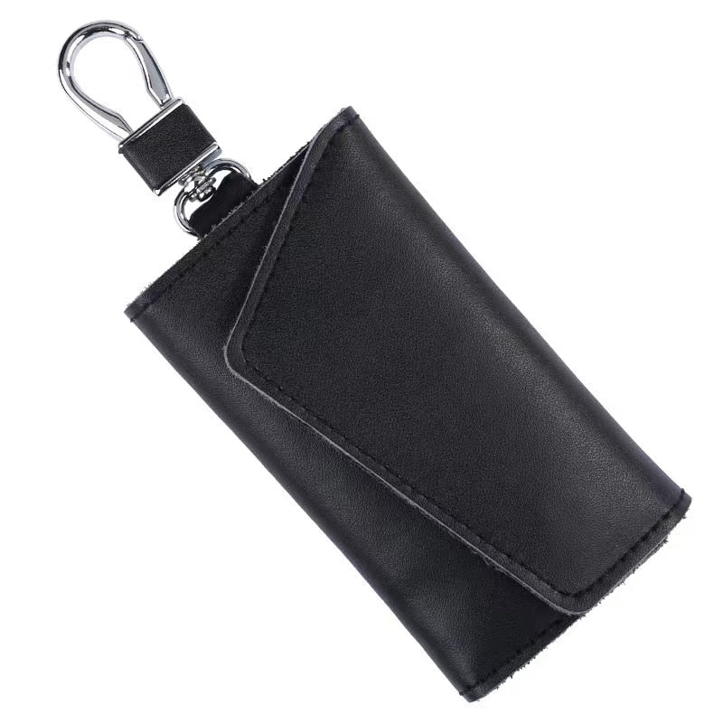 Genuine Leather Keychain Men Women Key Holder Organizer Pouch Cow Split Car Key Wallet Housekeeper Key Case Mini Card Bag - Charlie Dolly