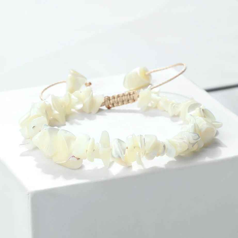 Freshwater Shell and Mother of Pearl Boho Bracelet