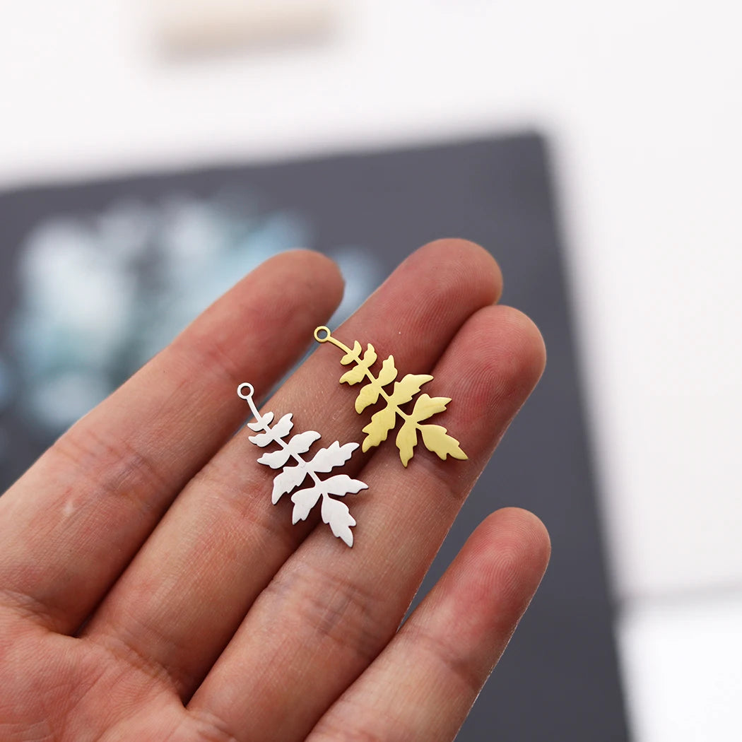 3pcs DIY Earrings Lotus Flower Yogo Buddha Stainless Steel Pendant Moon Charm For Jewelry Making Necklace Amulet Accessories