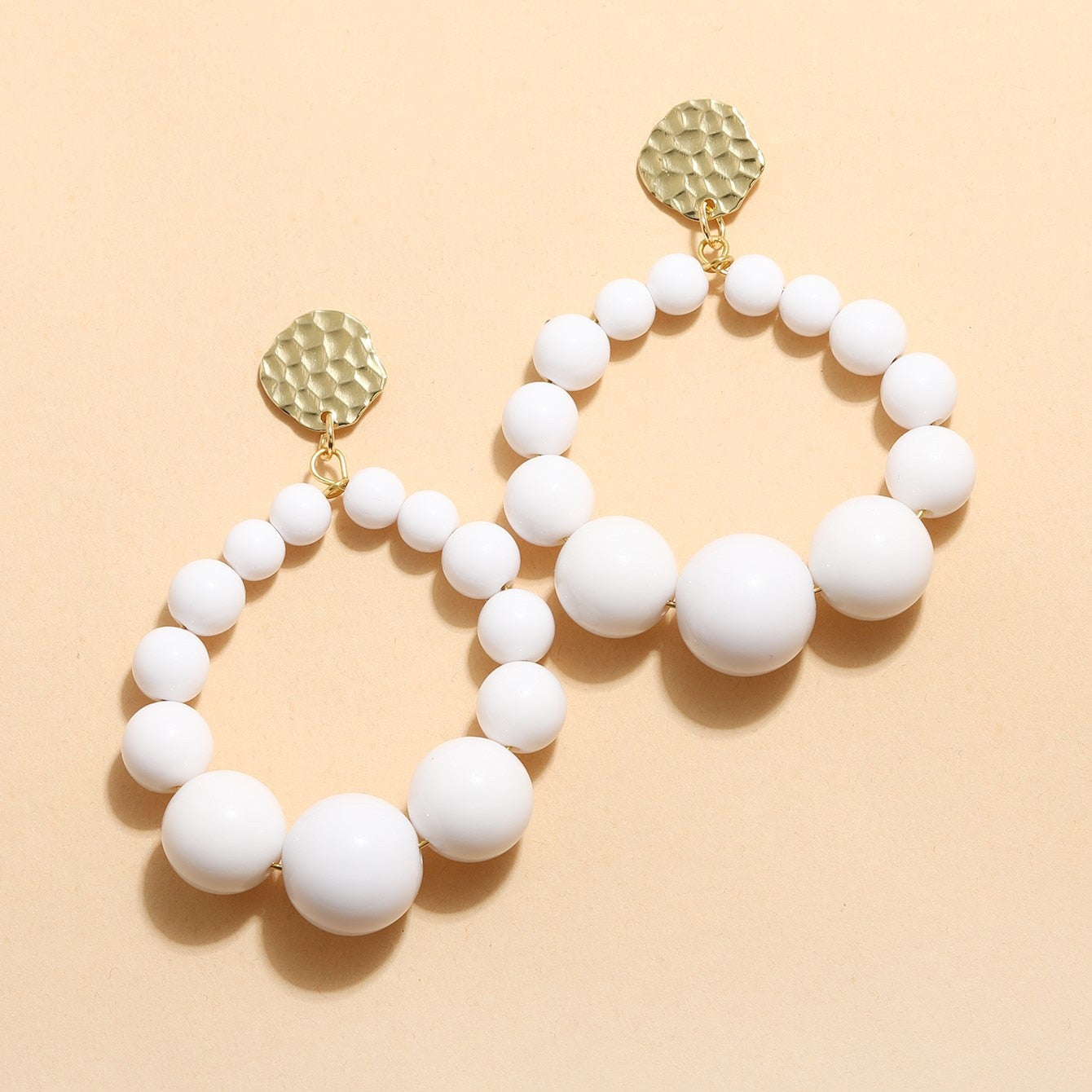 Bohemian Beaded Drop Earrings For Women Girls Exaggerated Boho Classis Trendy Style Large Beads Dangle Earrings Fashion Jewelry - Charlie Dolly