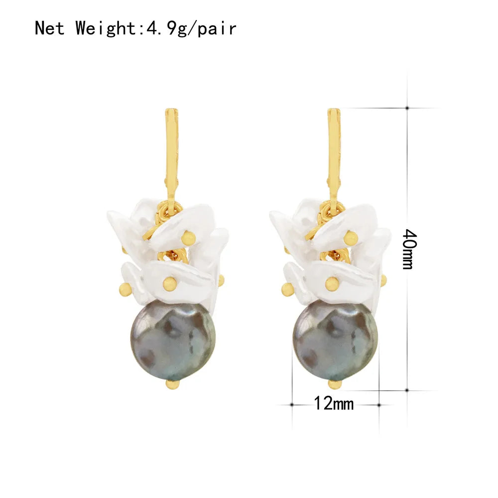 Boho Irregular Pearl Earrings For Women Ear Clip Earring Women Jewelry Gift Mujer Accessories