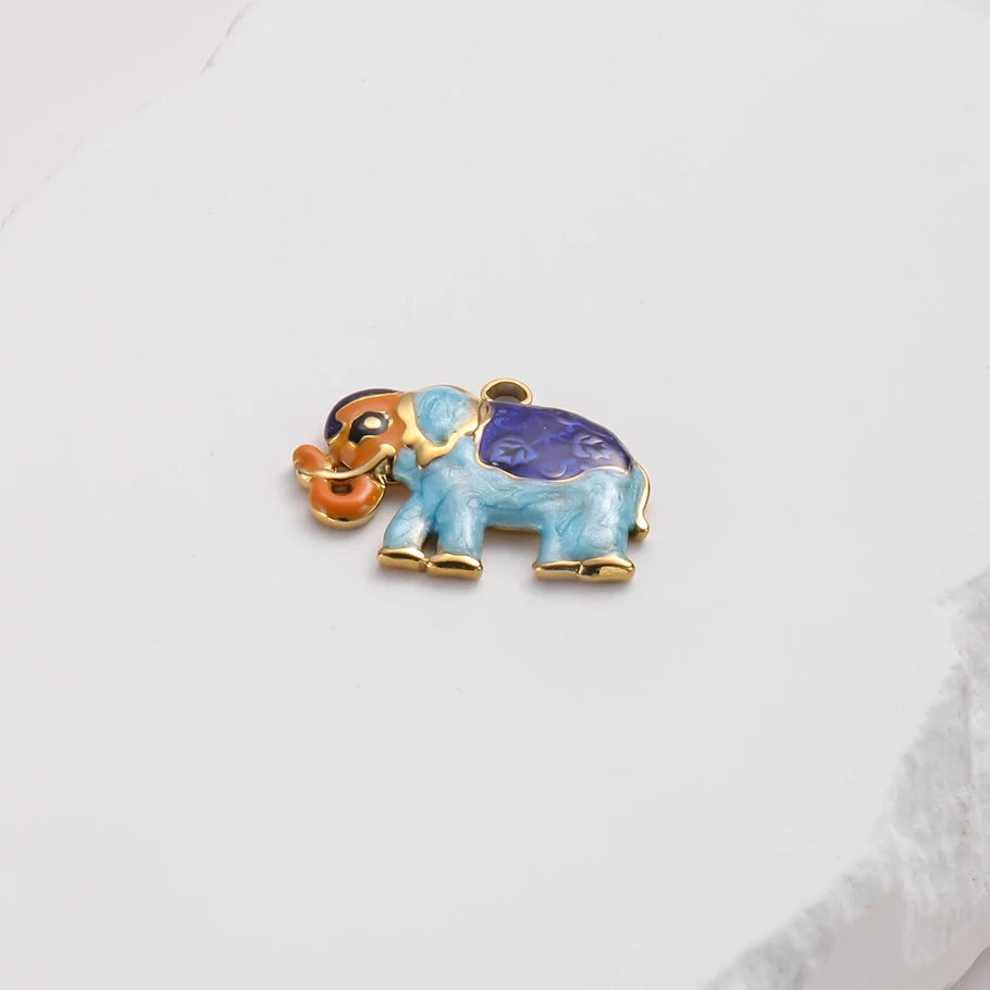 3/8Pcs Boho Summer Marine Sea Animal Starfish Turtle Pendant Jewelry Making Enamel Lizard Gecko Butterfly Colgantes Wholesale