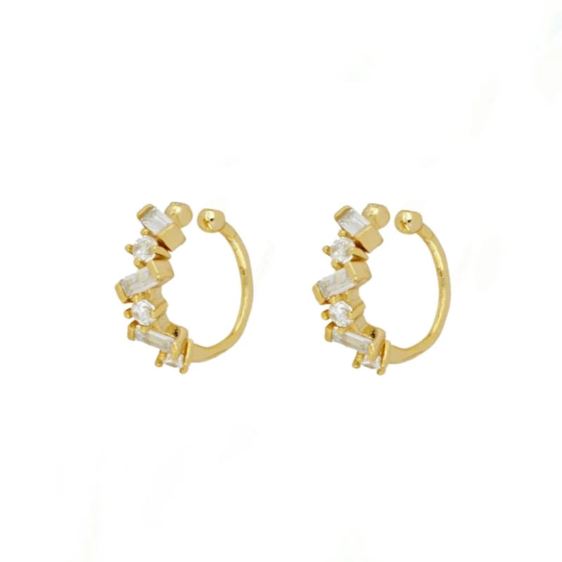 ISUEVA Gold Plated Hoop Earrings Set for Women Retro Boho Piercing Ear Cuffs Stud Drop Dangle Earrings 2023 Jewelry Accessories