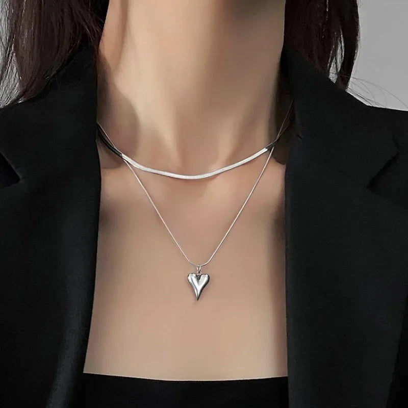 Lotus Tassel Necklace Women's New Popular Good Luck Lotus Pendant Chinese Style Elegant Flower Necklaces Jewelry Accessories