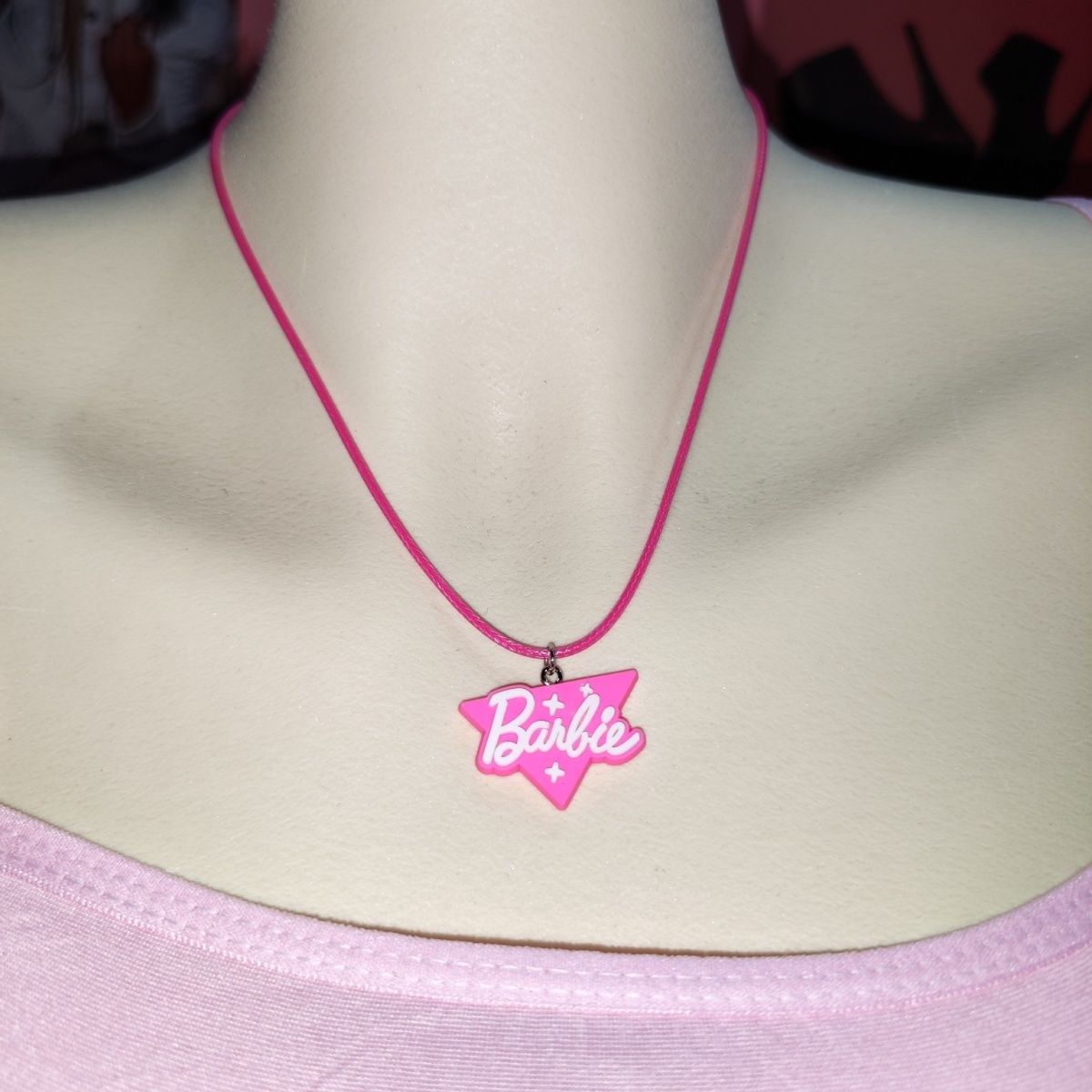 Anime Y2K Barbie Girls Necklace Kawaii Cartoon Doll Pendant Necklaces Fashion All-Match Women Girls Jewelry Accessories Gift Toy - Charlie Dolly