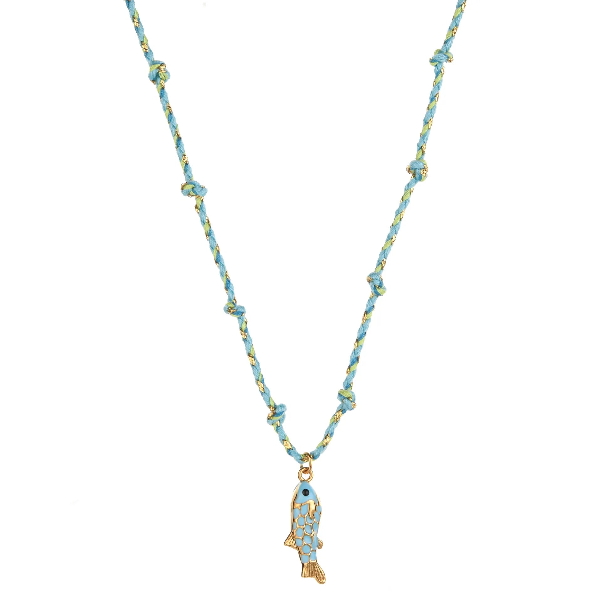 Summer Fish Starfish Shell Pendant Necklace for Women Trendy Colorful Beaded Handmade Necklaces Boho Statement Jewelry