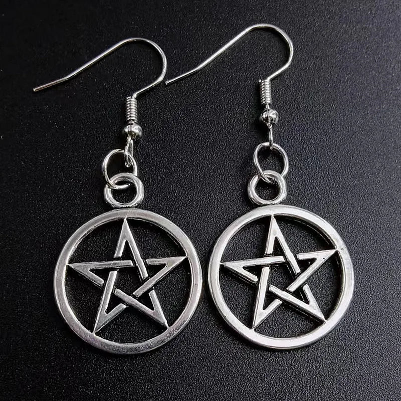 Earrings for Women Girls Drop Dangle Teens Charm Gift Party Simple Punk Cool Halloween Skull Cross Horror Skeleton Death Bat - Charlie Dolly