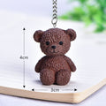 Cute Mini Teddy Bear Doll Keychain Novelty Girls Cartoon Small Animal Key Chain On Student Bag Trinket Jewelry Party Gift - Charlie Dolly