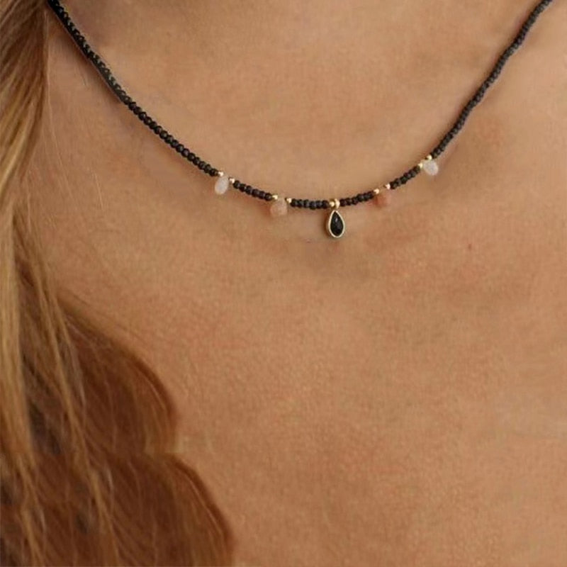 Exquisite Beaded Crystal Natural Shell Necklace Ohemia Style Handmade Women Statement Collares De Moda Beach Jewelry Friendship - Charlie Dolly