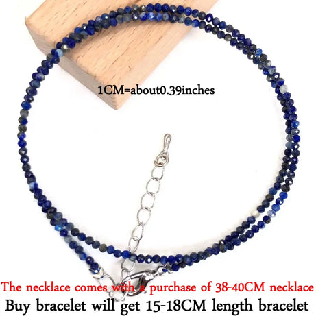 2mm Gemstone Beaded Necklace & Bracelet