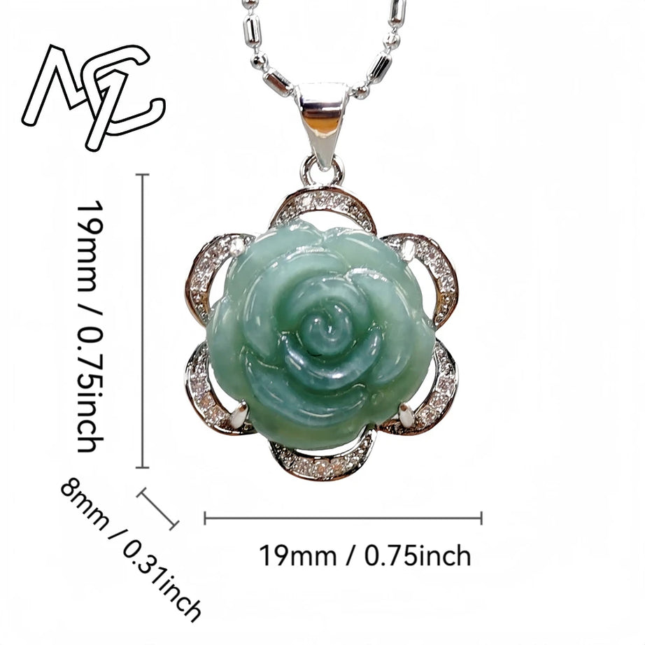 S925 Silver Burmese Jade Flower, Gourd & Butterfly Adjustable Ring, Sacred Amulet