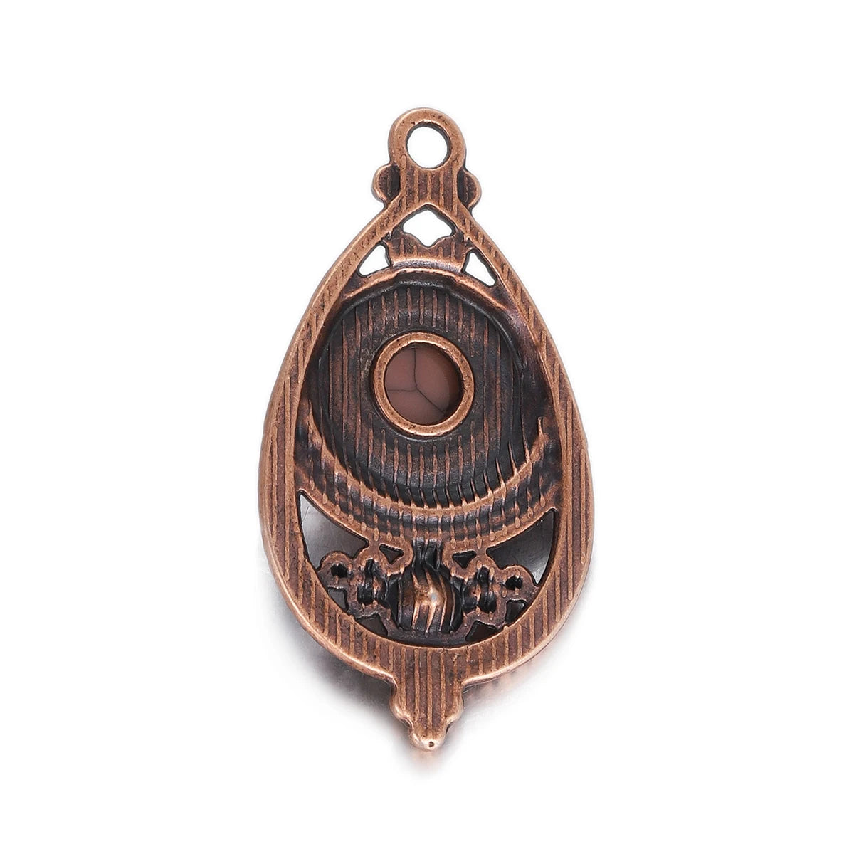 Boho Natural Stone Crystal Geometric Pendant Charms Pendants Earring Necklace Diy Women Jewelry Making Accessories