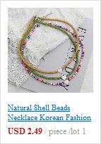 Natural Shell Beads Necklace Korean Fashion Heart Boho Polymer Clay Choker Colorful Pendant Summer Neck  Handmade Female Jewelry