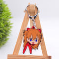 Anime EVA Keychain Cute Q Version Characters Cartoon Print Acrylic Key Chain Ring Holder Bag Charm Classic Jewelry Teens Gift - Charlie Dolly