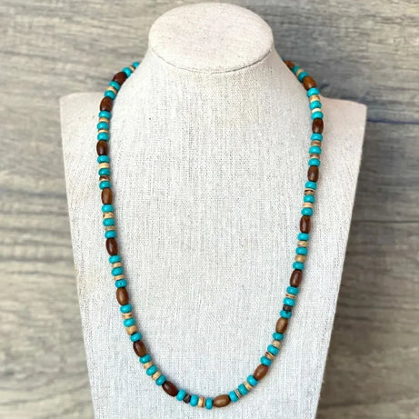 White Puka Shell Surf Boho Necklace