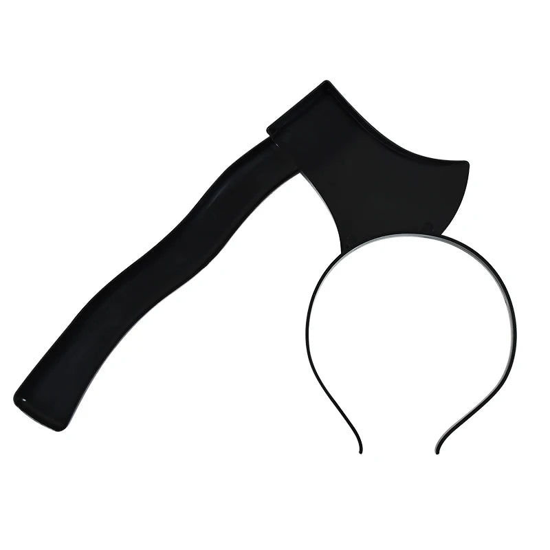 Halloween Decoration Fake Bloody Axe Saws Knife Headband Prank Prop Halloween Party Decor 2024 Masquerade Cosplay Accessories - Charlie Dolly