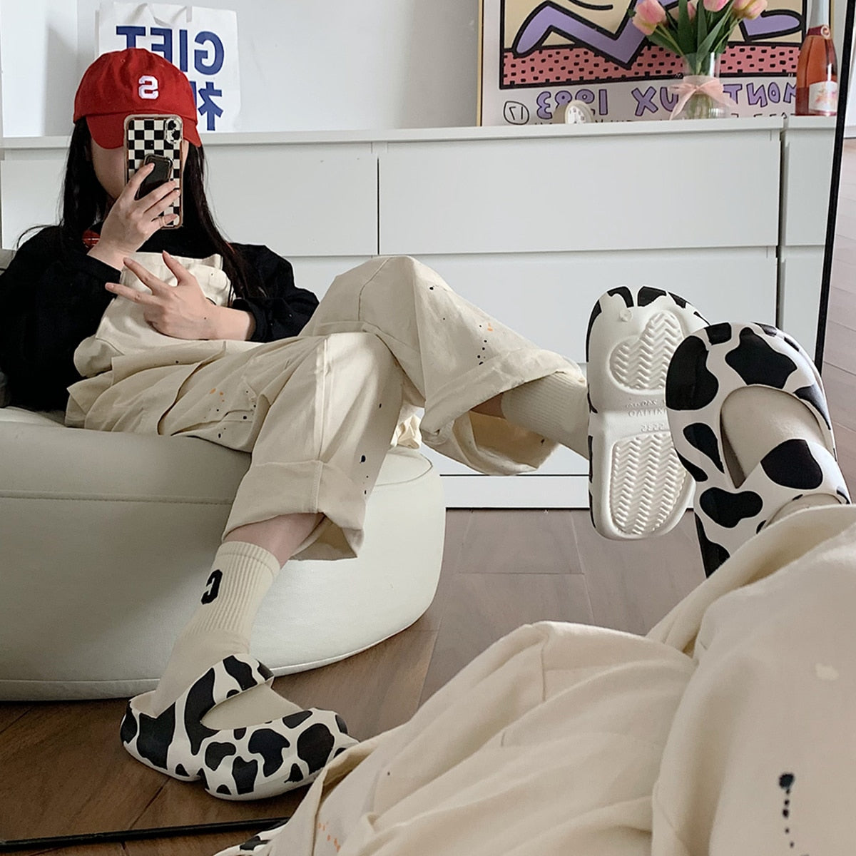 New Couples Stylish Adult Sandals Slip-Proof Thick-Soled Indoor Outdoor Slippers Men Flip Flops House Sleepers Shoes Woman Home - Charlie Dolly