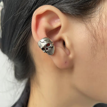 Fashion Unique Skull Ear Cuff For Women Men Personality Funny No Piercing Earring Halloween Jewelry Accessories