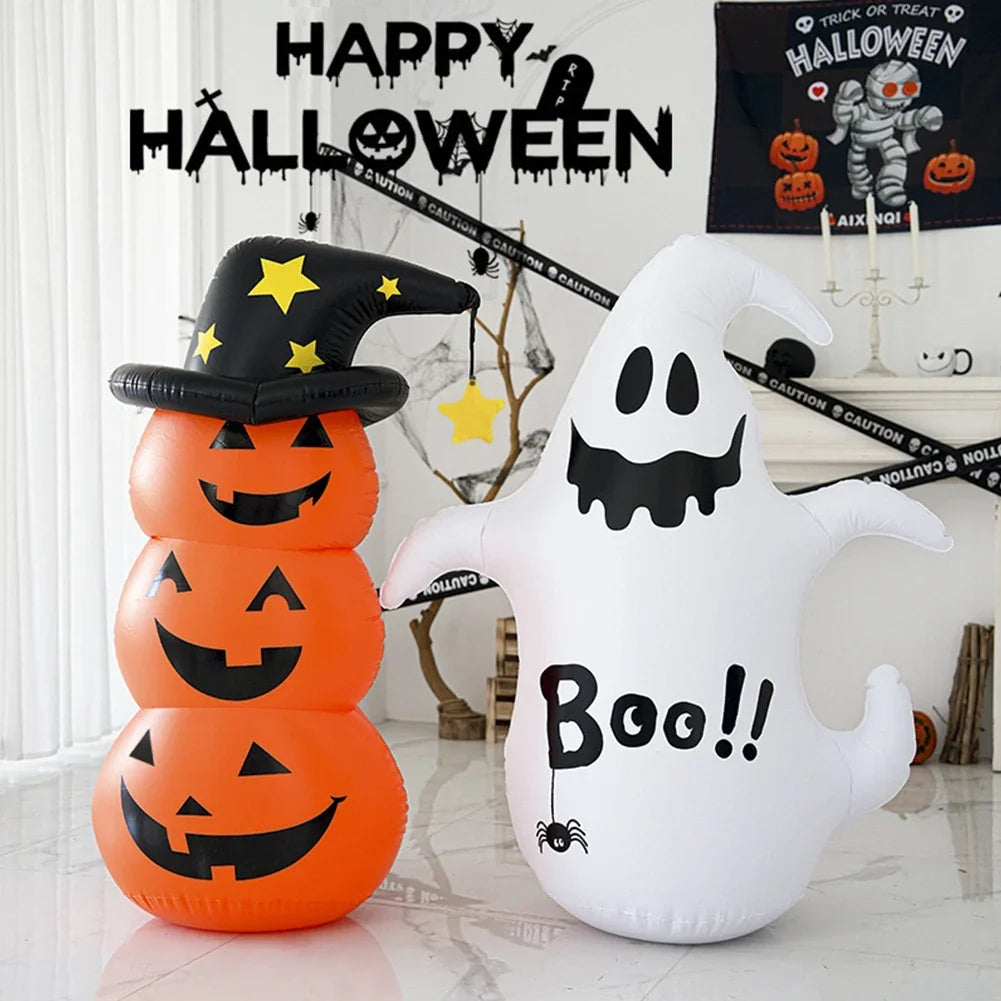 Halloween Standing Inflatable Pumpkin Windproof Stacked Pumpkins Festival Theme Party House Outdoor Courtyard Tumbler Toy Props - Charlie Dolly