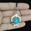 Game Genshin Impact Keychain Luminous 7 Element Double-Side Glass Pendant Weapons Eye Of Original Keyring Phone Charms Souvenir - Charlie Dolly