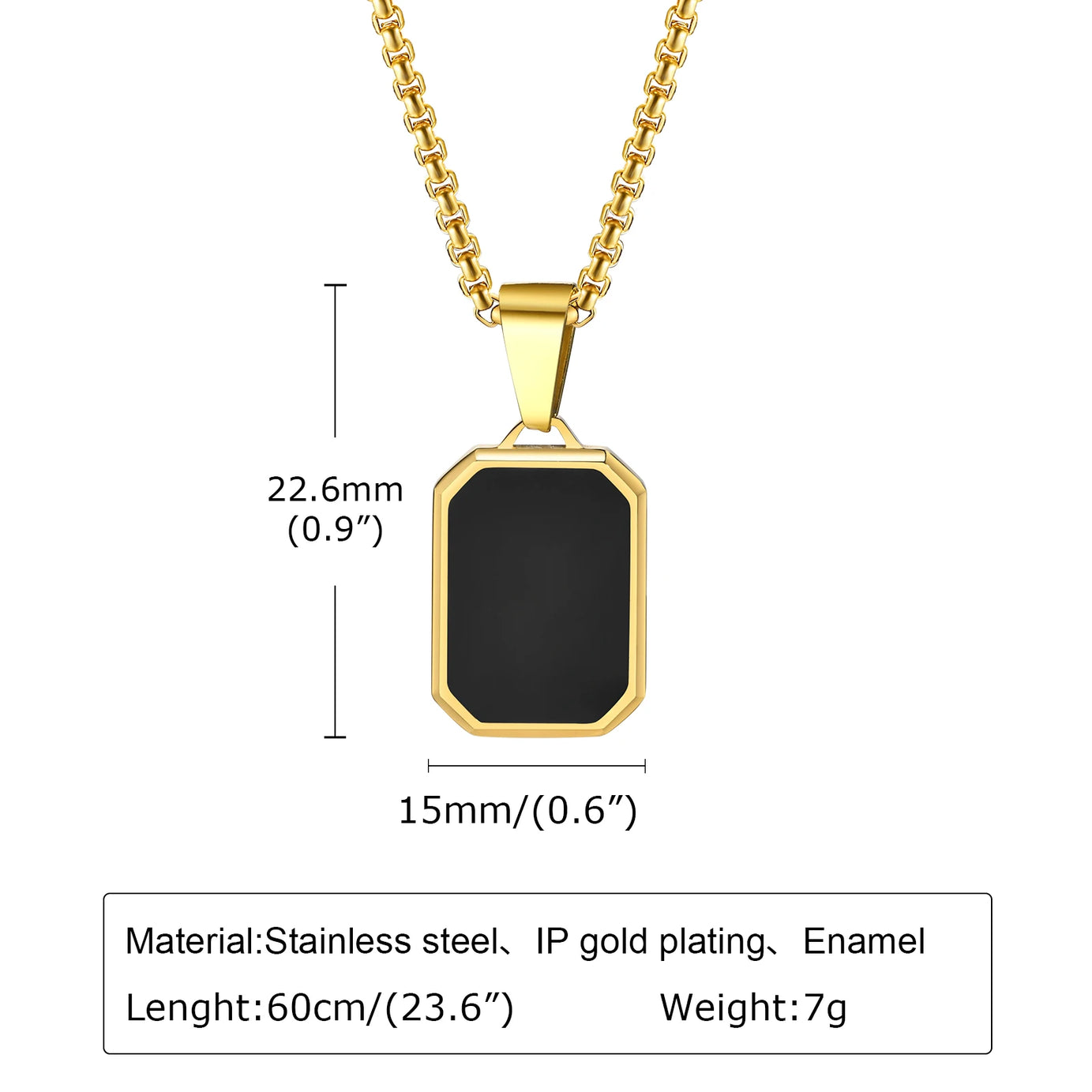 Natural Stone and Stainless Steel Hip Hop Pendant Necklace for Men
