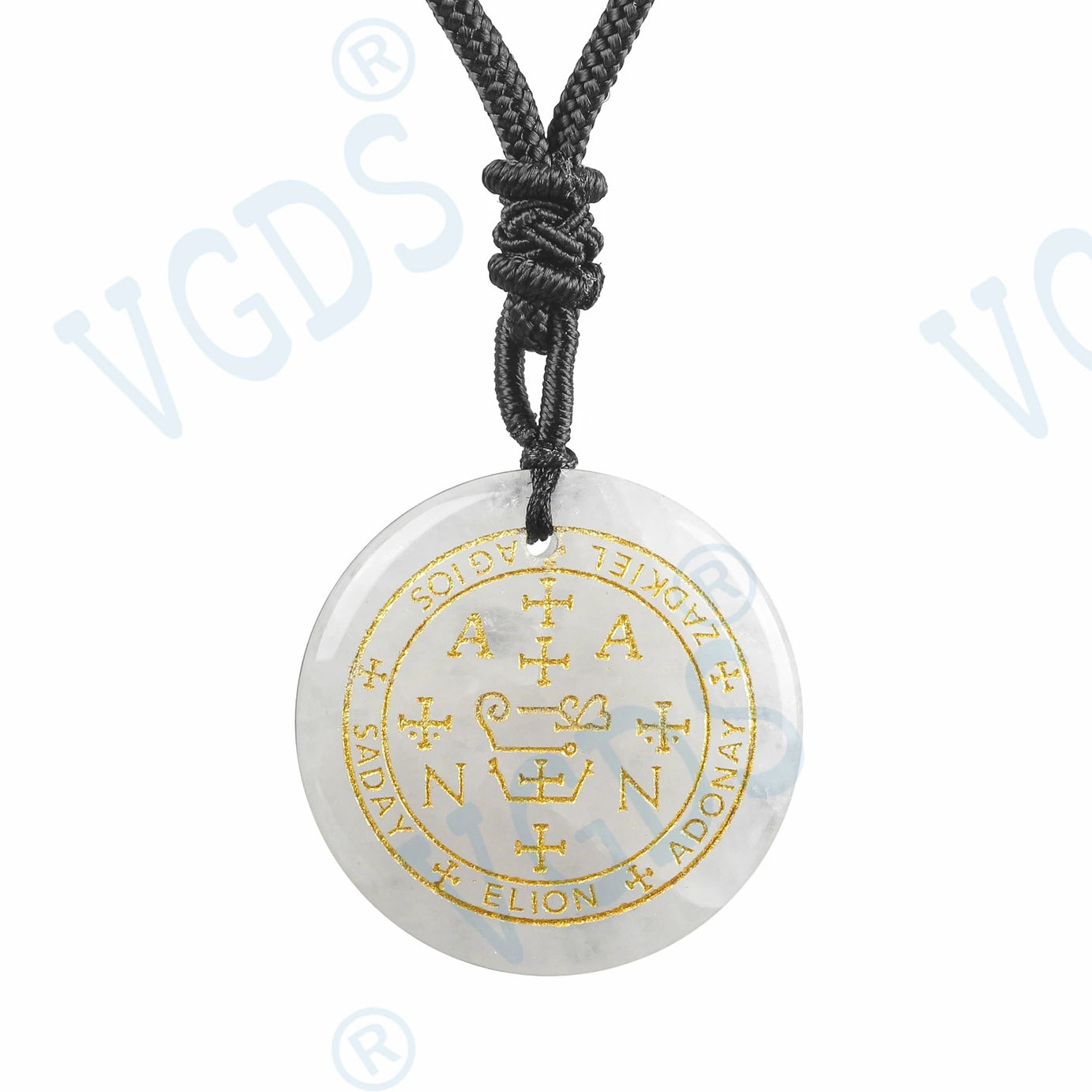 Seven Archangel Natural Crystal Pendant Necklace, Angel Protection Amulet Talisman