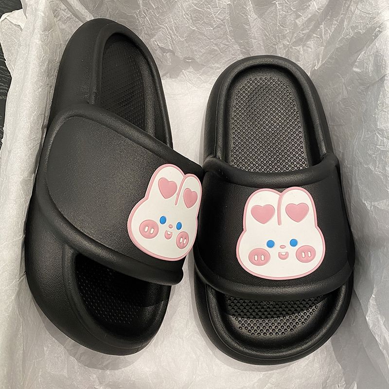 Cute Rabbit Slippers Women Indoor Home Bathroom Anti-slip Slides Shoes Soft Sole Beach Summer Sandals Women Slippers - Charlie Dolly
