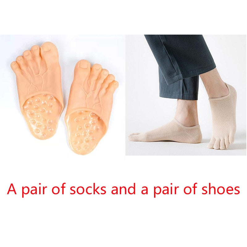 Slippers Ghost Shoes Toe Slides Flats Party Funny Sandals Scary Green Christmas Costume Dress Accessories Unisex Creative slippe - Charlie Dolly