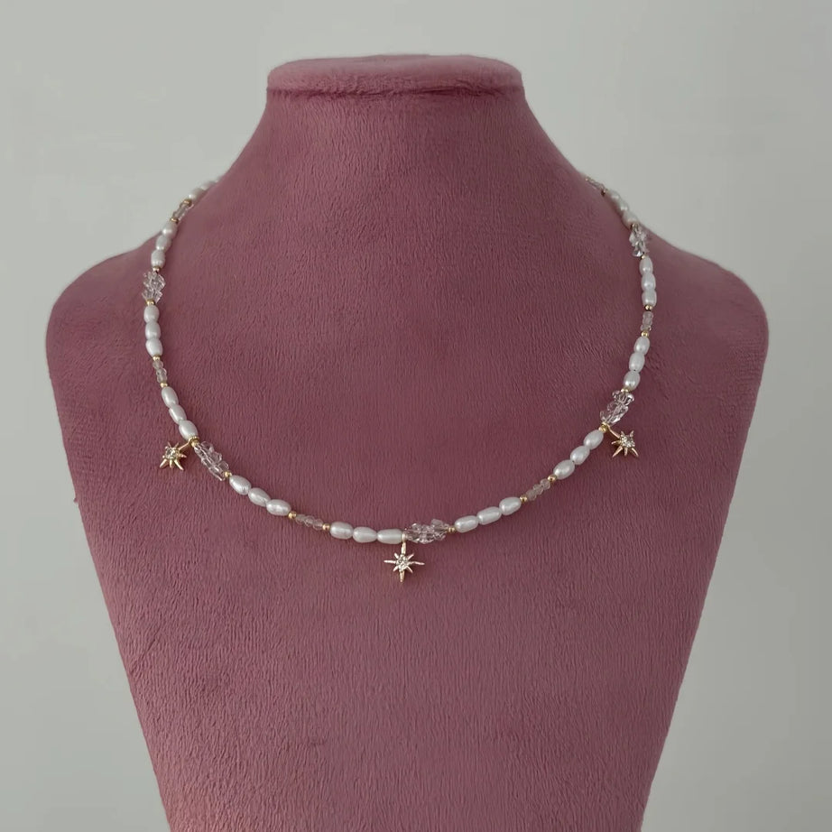 Transparent Crystal Zircon Heart Necklace Jewelry