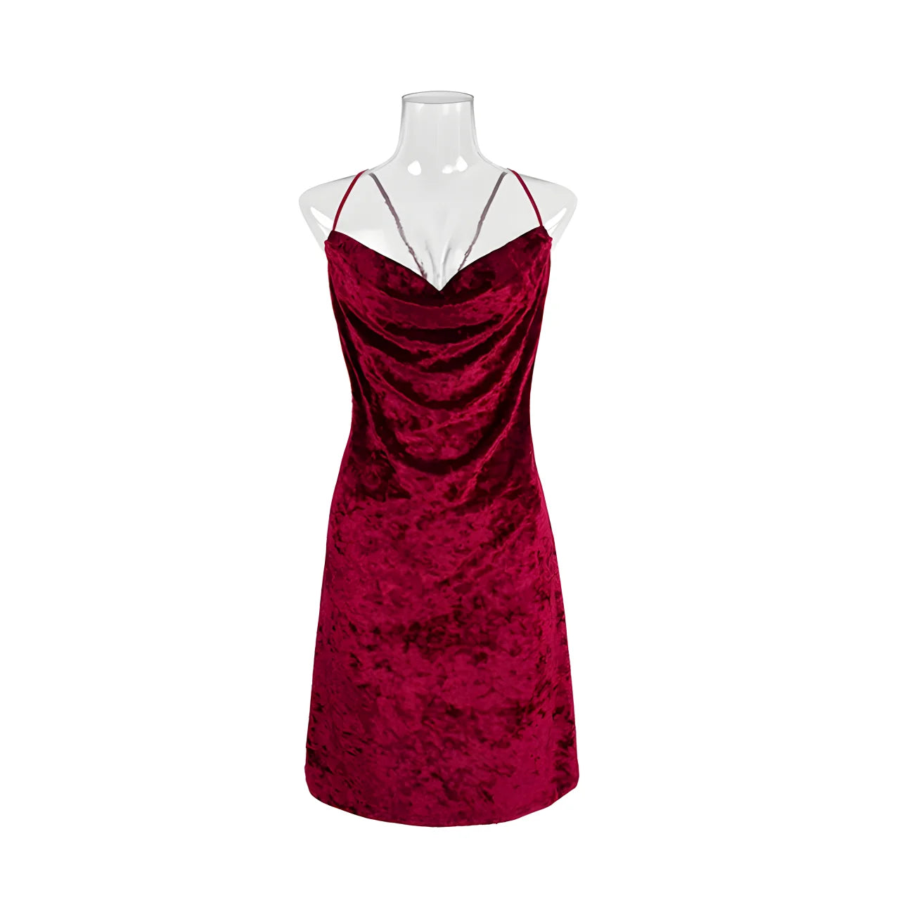 Women's home wear, velvet sexy pajamas, women's sexy halter nightdress, backless seductive home wear pajamas - Charlie Dolly