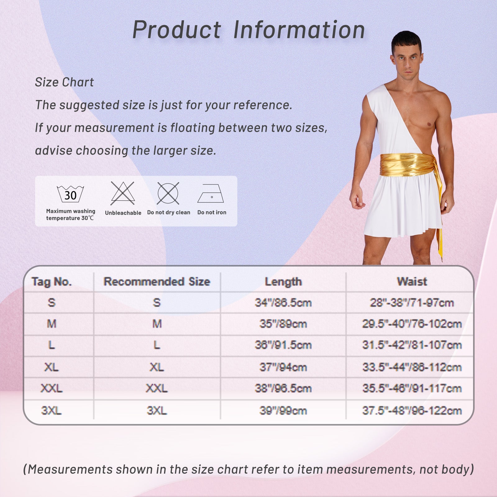 Men's  Ancient Greek God Halloween Party Costume Cosplay One Shoulder Strap Skirts Knight Warrior Theatrical Performance Outfit - Charlie Dolly