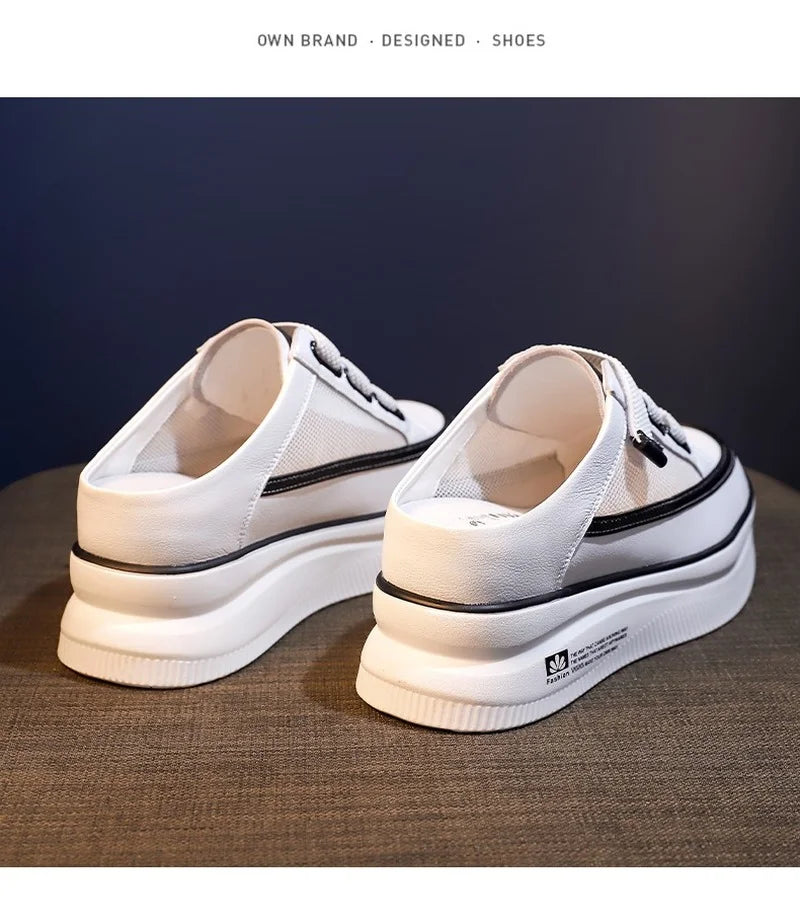 New Style Ladies Platform Sneakers Outdoor Breathable Mesh Wedges Comfortable And Fashionable  Medium strength - Charlie Dolly