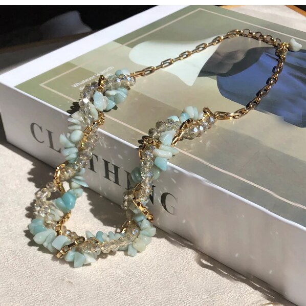 Collar Handmade Choker Man Women Minimalist Mix De Colares Rebeca E Diana Stone Ladies Fashion Jewelry necklace Creative Gift - Charlie Dolly