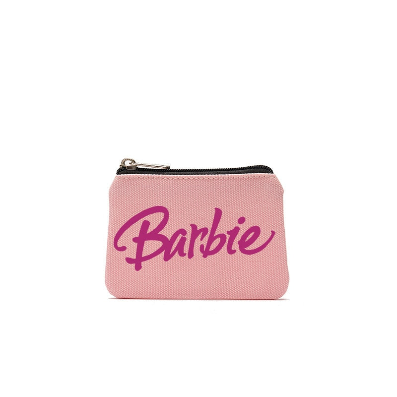 New 30 Styles Kawaii Barbie Coin Purse Anime Children Portable Mini Zipper Canvas Wallet Cartoon Storage Bag Pouch Gifts Toys - Charlie Dolly