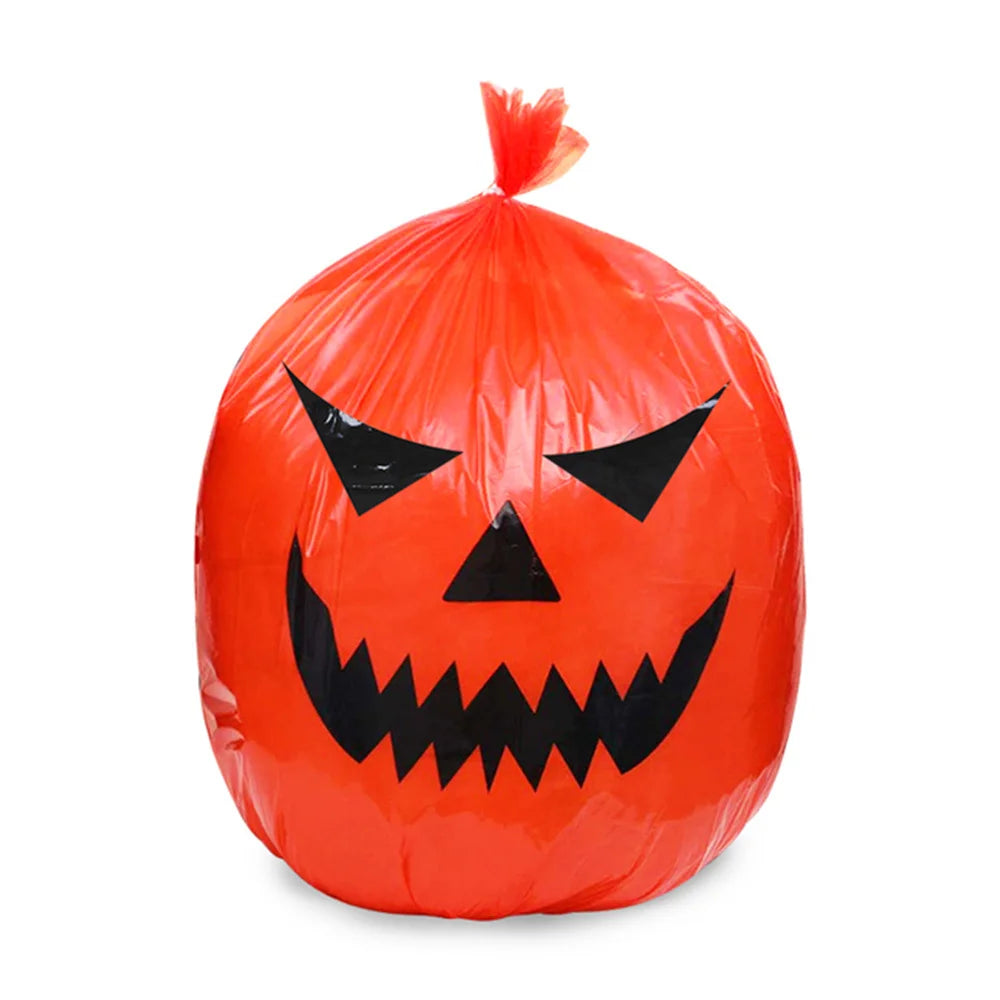 Halloween Outdoor Decorations For Home Pumpkin Plastic Garbage Leaf Bags Yard Decor Lawn Bag Happy Halloween Party Props 2024 - Charlie Dolly