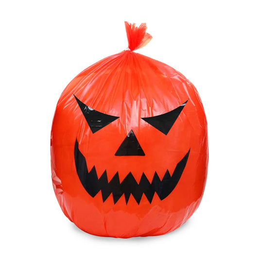 Halloween Outdoor Decorations For Home Pumpkin Plastic Garbage Leaf Bags Yard Decor Lawn Bag Happy Halloween Party Props 2024