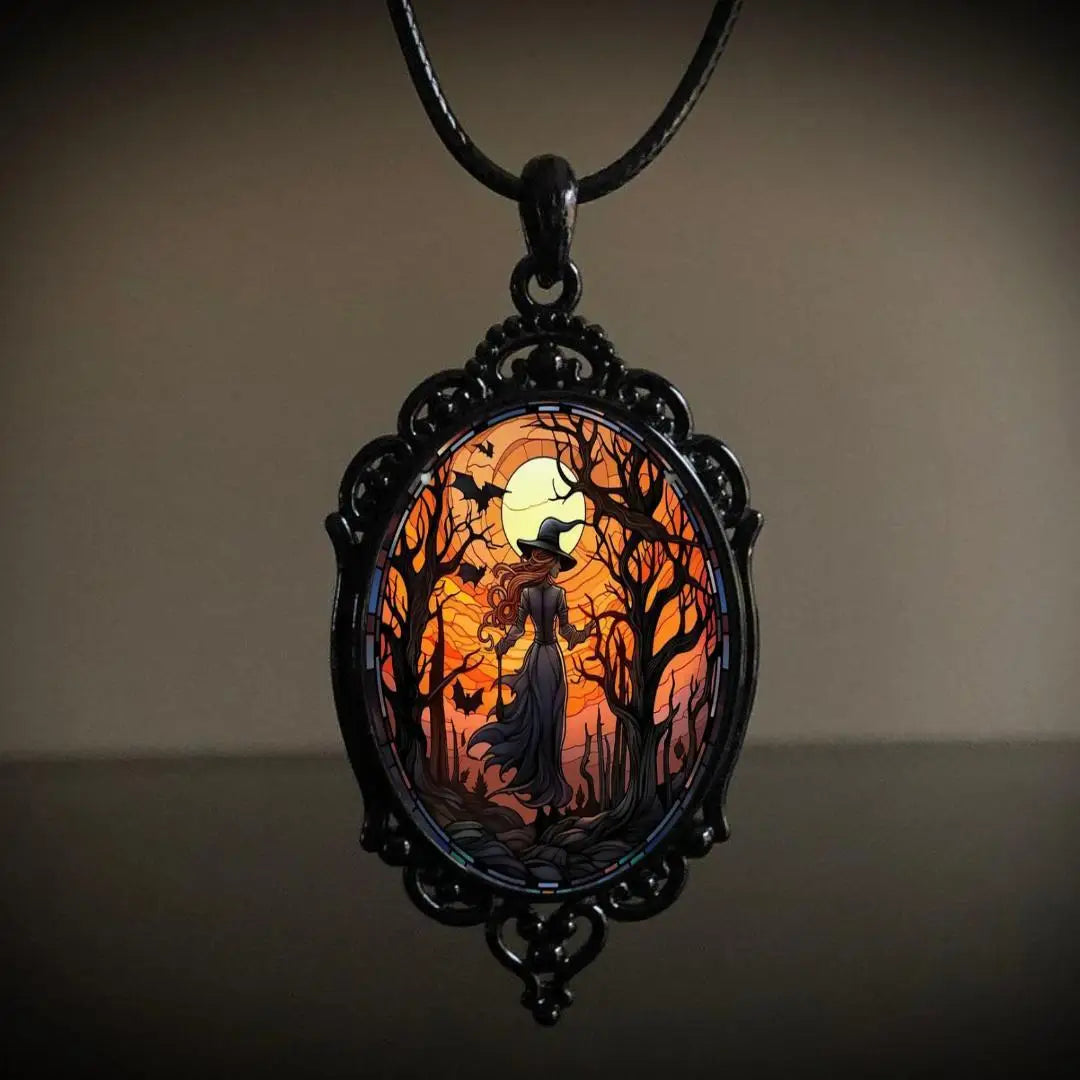 2024 Vintage Gothic Halloween Pendant Necklace Jewelry Gift Manufacturer Wholesale Direct Sales - Charlie Dolly