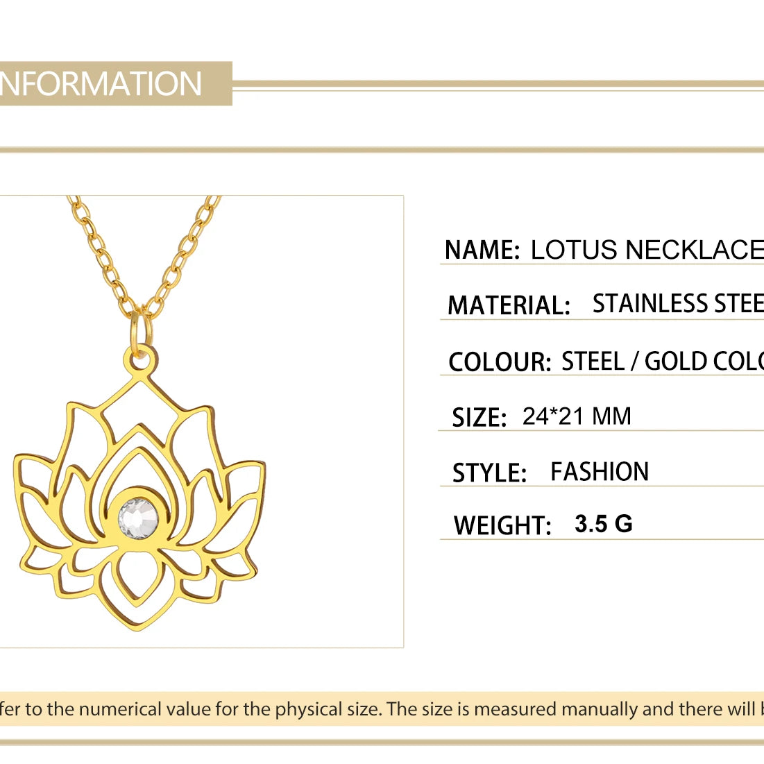 Lotus Zircon Chakra Pendant, Stainless Steel Yoga Amulet