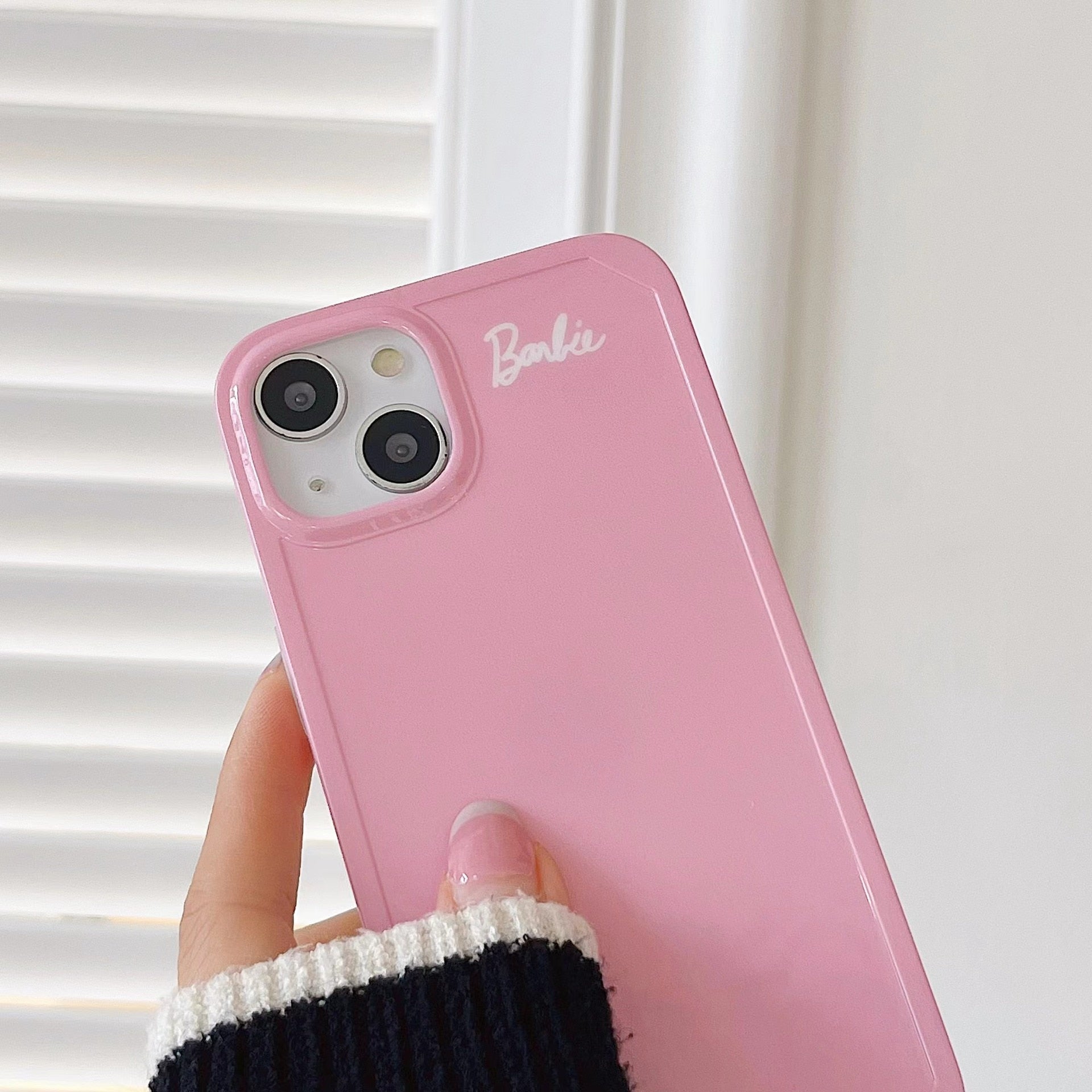 Barbie Pink Black Dress Iphone 14Promax13 Shell Fashion Women Mobile Phone Case Kawaii Cute Cartoon Cell Holder Girls Accessory - Charlie Dolly