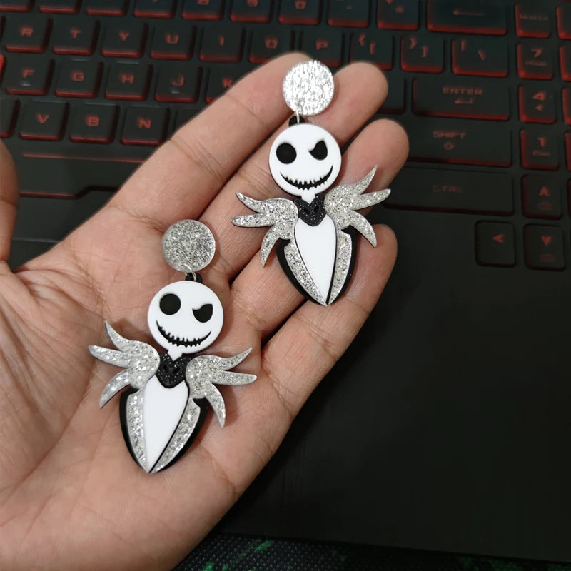 KUGUYS Halloween Parody Christmas Drop Earrings for Women Jewelry Trendy Acrylic Accessories - Charlie Dolly