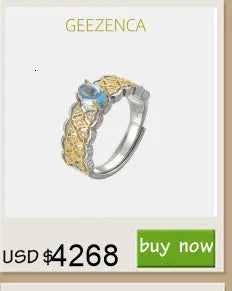 GEEZENCA 925 Silver Lapis Lazuli Turquoise Leaf Stud Earrings Women Gold Plated Trendy Dainty Lightweight Statement Earring Gift
