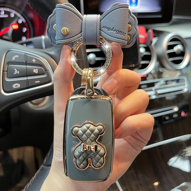 Car Remote Key Case Cover Shell Fob for Changan CS75PLUS CS55PLUS  CS35 PLUS  Eado UNI-T Oushang X5 X7 EV Keychain Accessories - Charlie Dolly