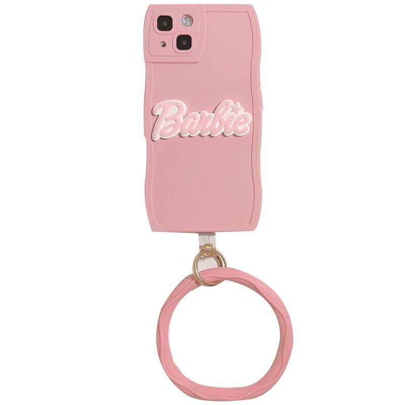 Kawaii Pink Barbie Letter Iphone 14 Mobile Phone Case Anime Cartoon Cute 11 12 13 Pro Max Fashion Frosted Soft Protective Cover - Charlie Dolly