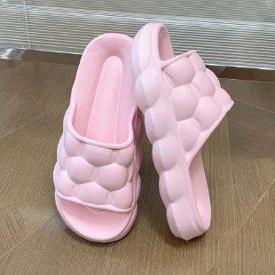 Bubble Thick Platform Cloud Slipper Women Summer Shoes 2023 Memory Foam Pillow Slides Comfy Home Flip Flops Outside Beach Sandal - Charlie Dolly