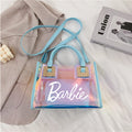 Barbie Princess Summer Transparent Handbag Anime Y2K Girls Lasers Beach Bag Shoulder Bag Ladies Tote Bags Pu Messenger Organizer - Charlie Dolly